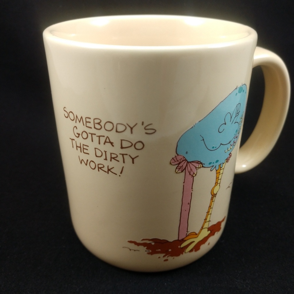 🦚Hallmark mug with ostrich with funny saying